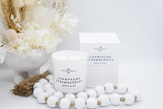 Path to Beauty Petite Candle - Champagne & Strawberries