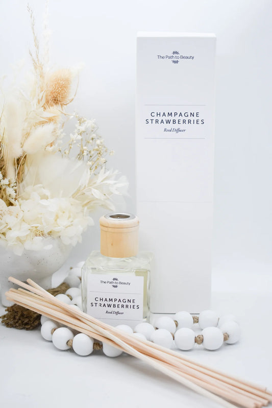 Path to Beauty - Champagne & Strawberries Reed Diffuser - 140ml