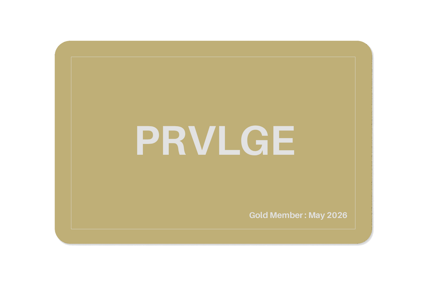 PRVLGE Gold Membership